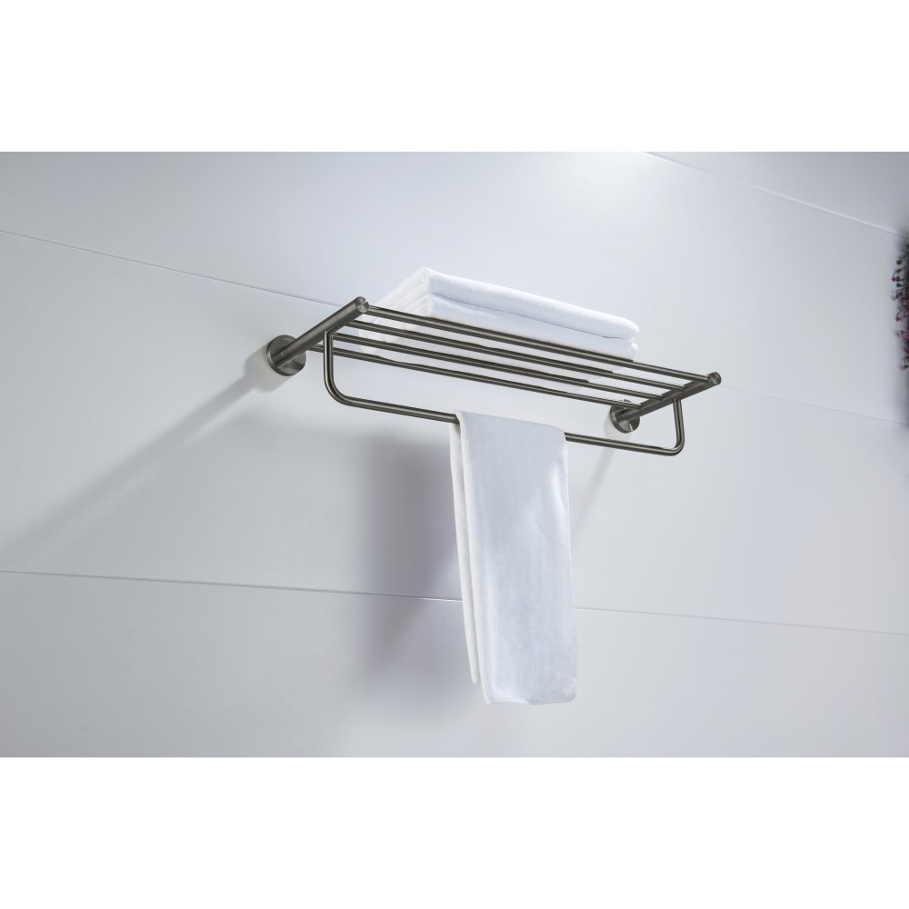 Полка для полотенец Aquanet Европа оружейная сталь AQ4115BGM