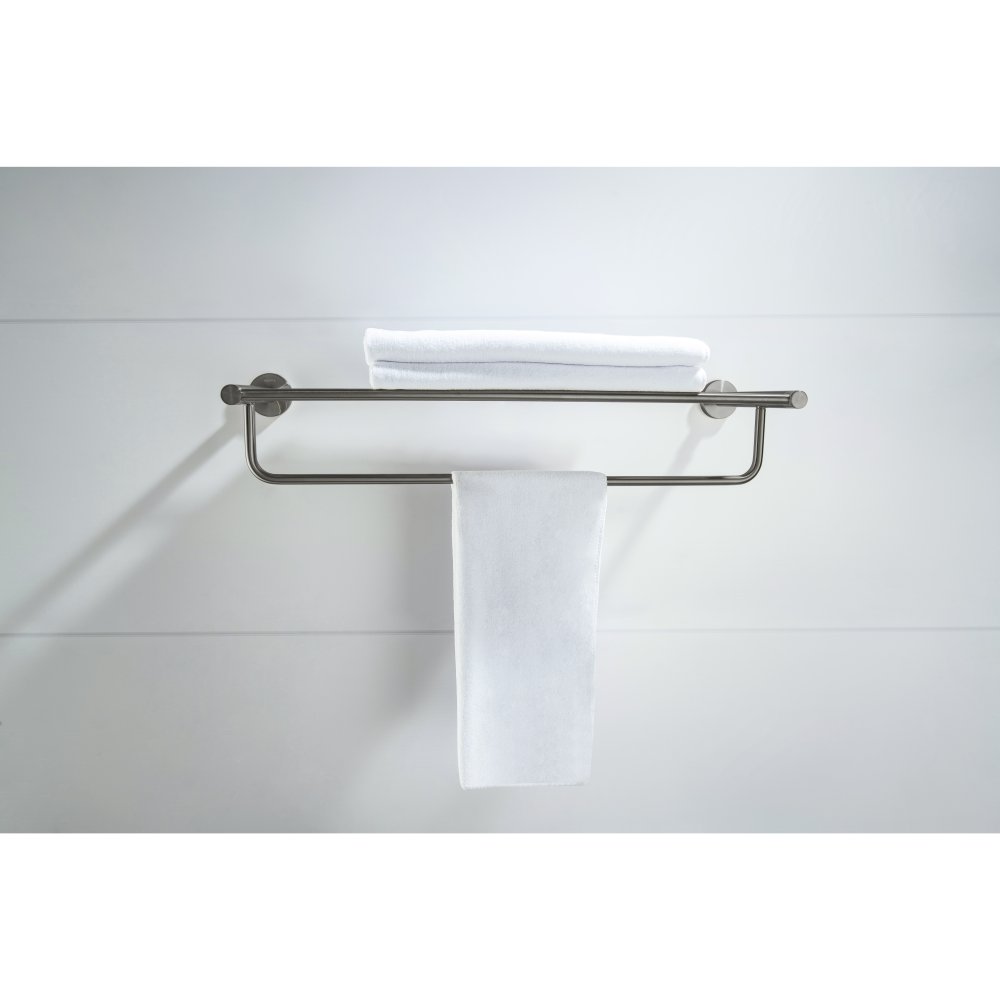 Полка для полотенец Aquanet Европа оружейная сталь AQ4115BGM