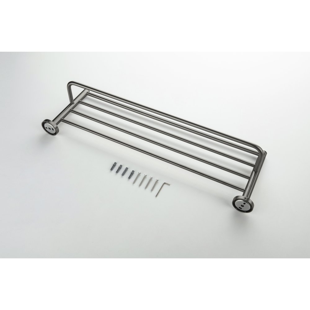 Полка для полотенец Aquanet Европа оружейная сталь AQ4115BGM