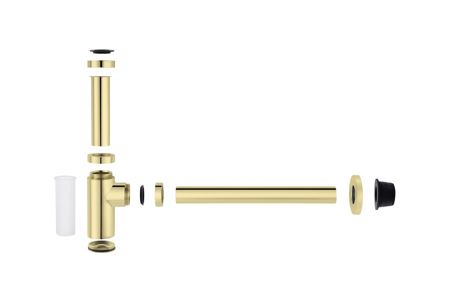 Сифон для раковины Aquatek полированное золото AQ6012PG