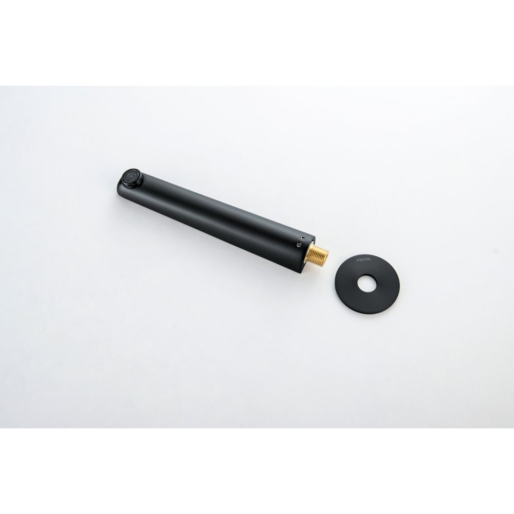 Излив для ванны AQUATEK БЕТТА 224 мм матовый черный AQ1141MB