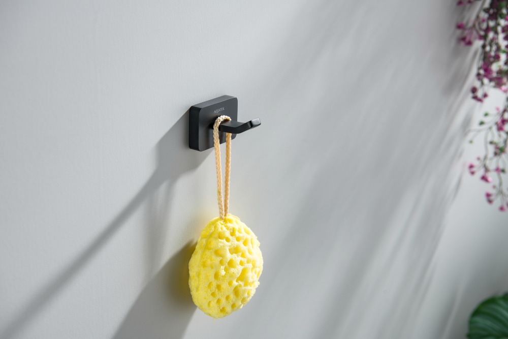 Крючок для полотенец Aquanet Либра матовый черный AQ4301MB