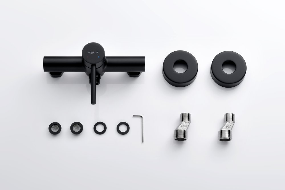 Смеситель для душа Aquanet Европа матовый черный AQ1360MB