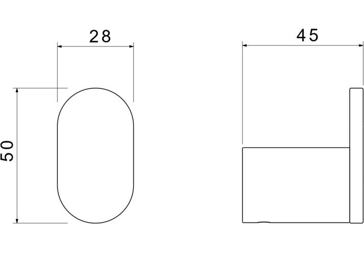 Крючок для полотенец Aquatek Лира хром AQ4425CR