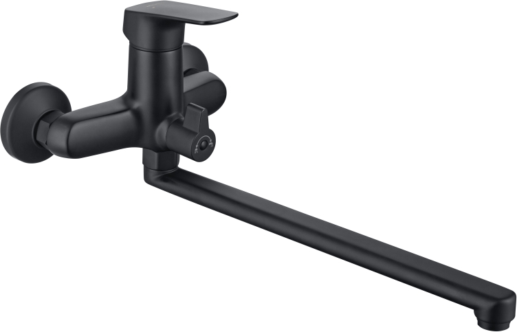 Набор смесителей 2 в 1 Aquanet Vega (AQ1042MB+AQ2011MB) матовый черный AQ1033MB