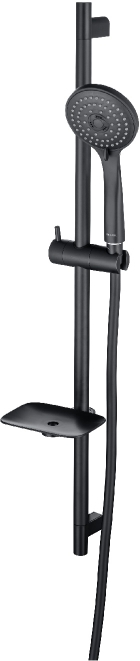 Набор смесителей 2 в 1 Aquanet Vega (AQ1042MB+AQ2011MB) матовый черный AQ1033MB