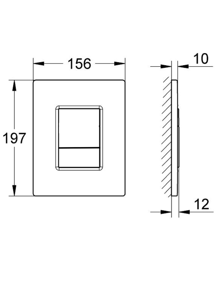 Панель смыва Berges Pneumo N черная матовая PNN-0000005