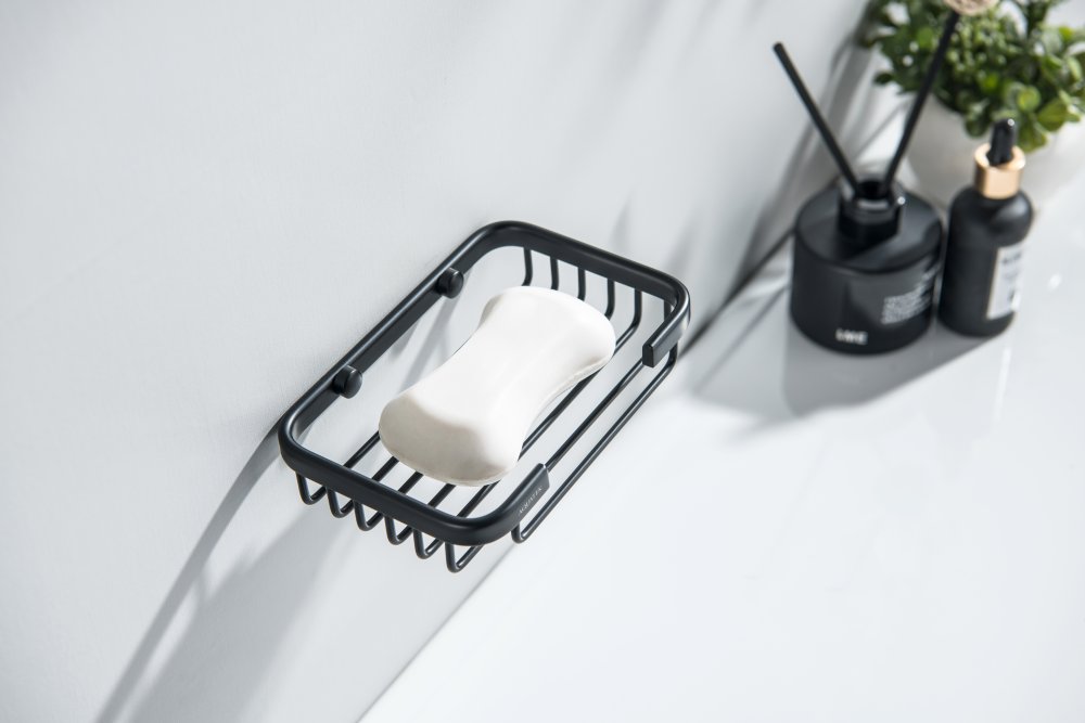 Мыльница-решетка Aquanet AQ4946MB матовый черный AQ4946MB