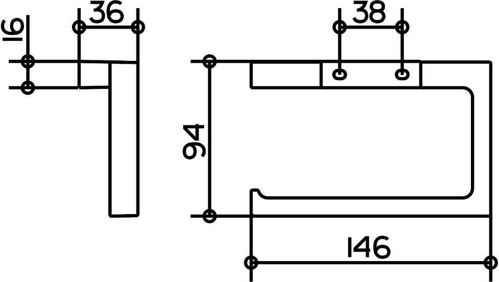 Держатель для туалетной бумаги KEUCO EDITION 11 хром 11162010000