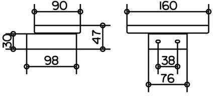 Мыльница Keuco Edition 300 с настенным держателем хром 30055019000