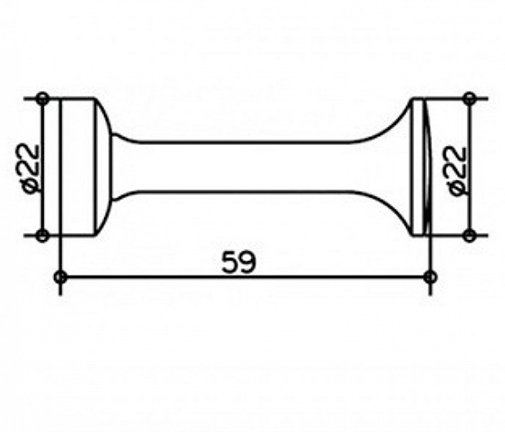 Крючок для полотенца KEUCO ELEGANCE 59 мм хром 11615010000
