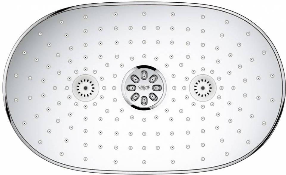 Верхний душ с кронштейном 450 мм GROHE Rainshower 360 DUO 2 режима хром 26254000