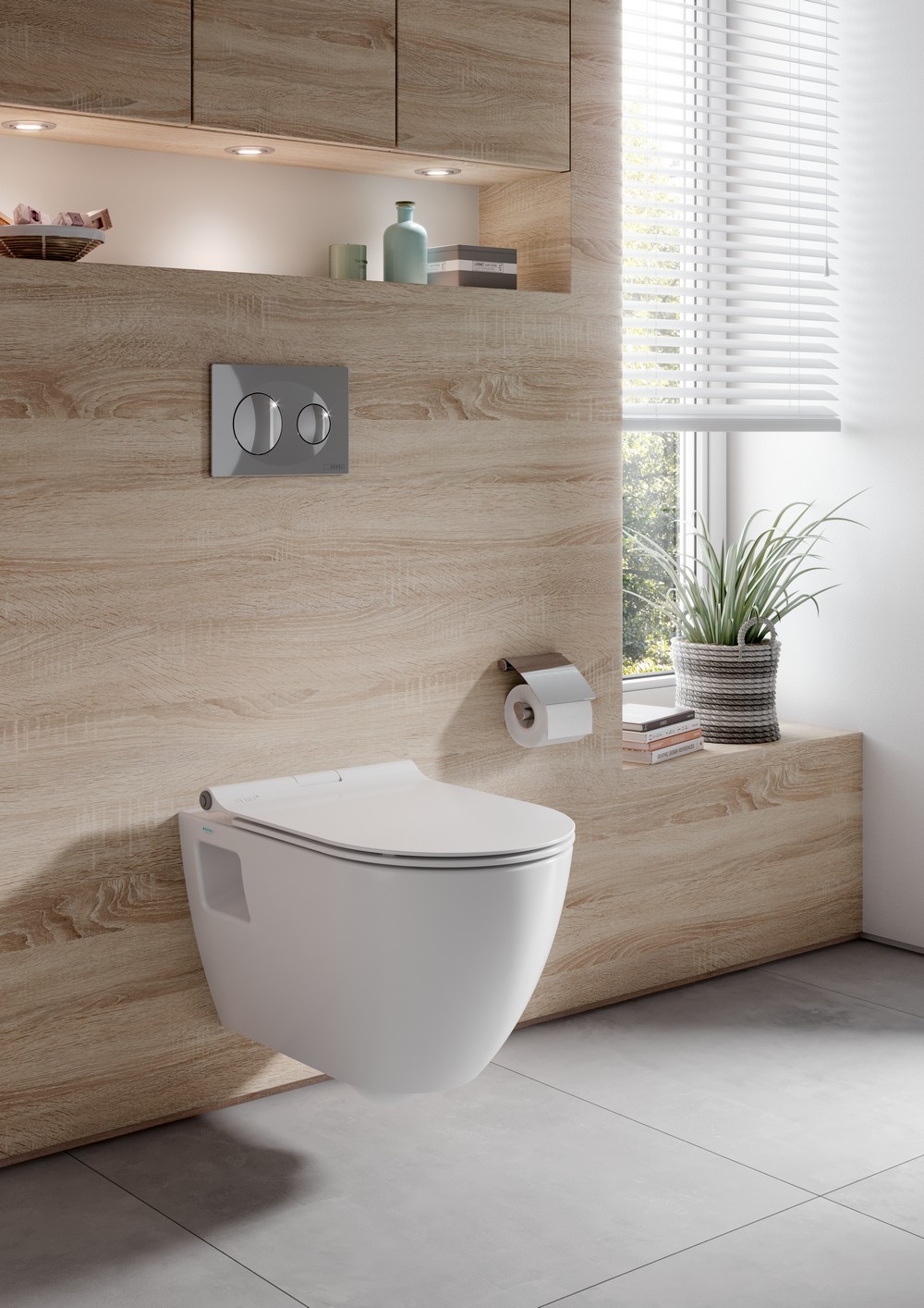 Унитаз подвесной безободковый Serel Smart с сиденьем микролифт SM46SL