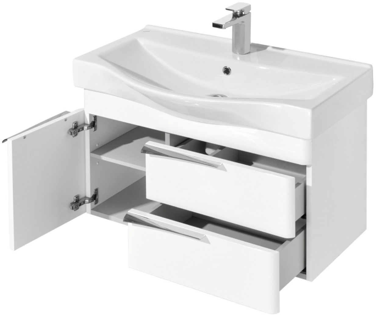 Комплект AQUATON Беверли 80 тумба и раковина Беверли 80 1A2355K0BV010