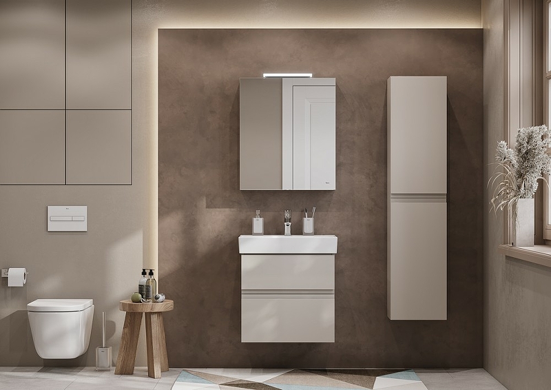 Шкаф-колонна Roca Oleta 350x257x1500 мм капучино 857650515