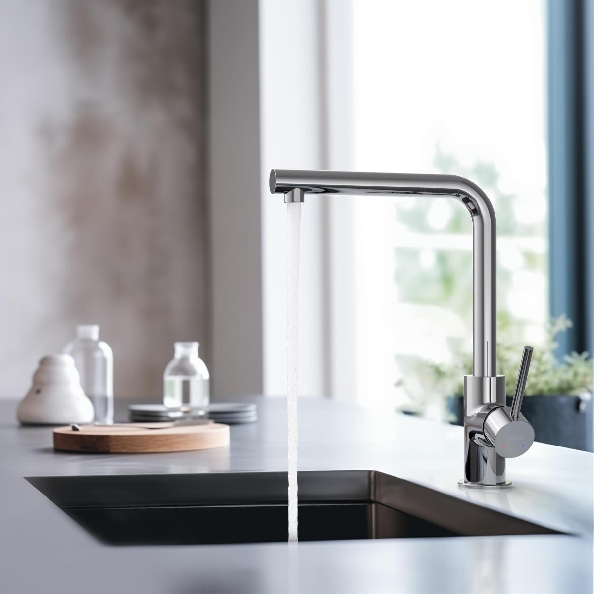 Смеситель для кухни Aquanet Европа хром AQ1380CR