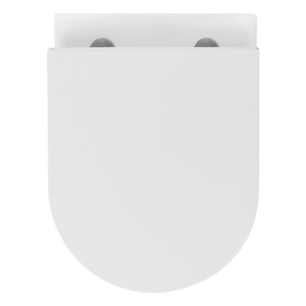 Унитаз подвесной безободковый Aquanet Классик компакт 490x365x340 мм сиденье микролифт AQ1112-00