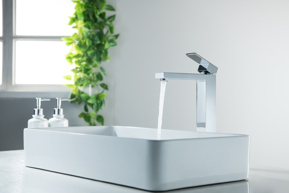 Смеситель для раковины Aquanet Либра высокий 257 мм без донного клапана AQ1604CR