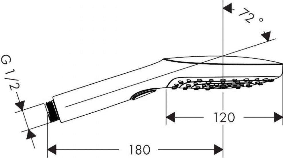 Ручной душ Hansgrohe Raindance Select E 120 3jet шлифованная бронза 26520140