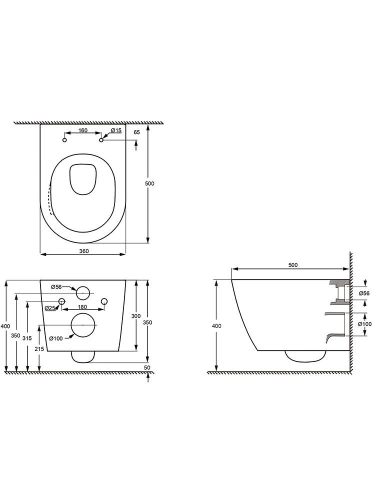 Комплект инсталляция с унитазом Aquatek Либерти 4 в 1 (INS-0000012, KKI-0000002, KDI-0000012, AQ1999T-00) ЛИБЕРТИ-012 4в1