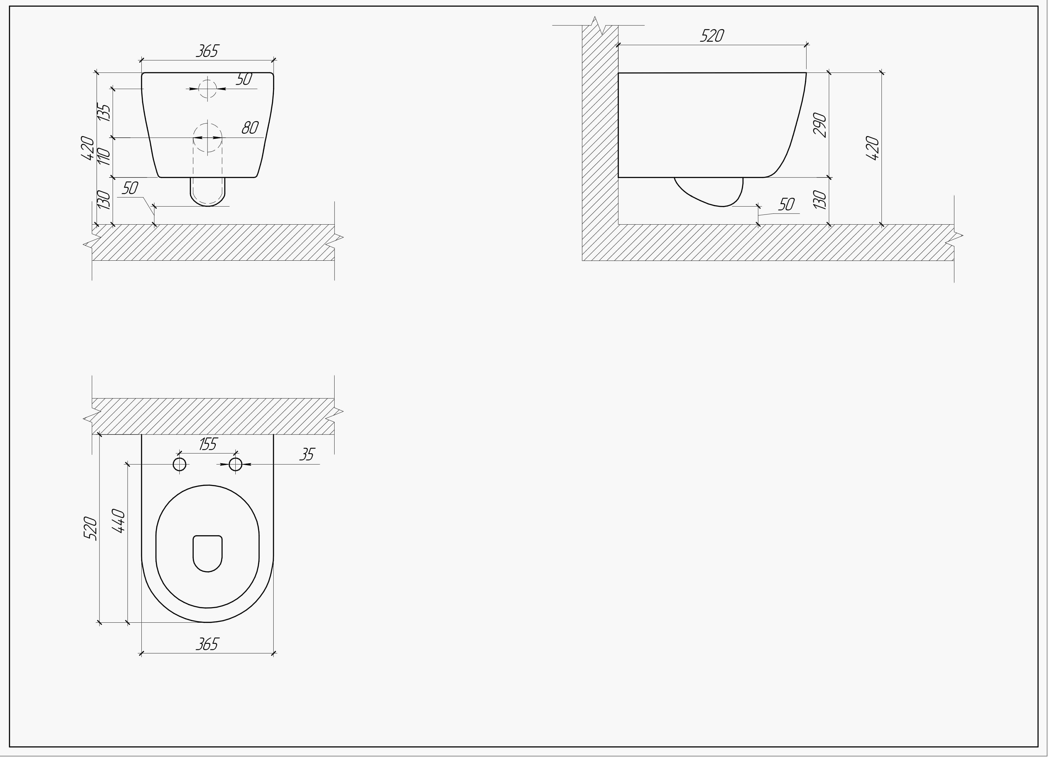 Комплект инсталляции 4 в 1 Aquatek Поларис (рама Standard, унитаз AQ0700-00, сиденье soft-close, панель KDI-0000034) ПОЛАРИС-034