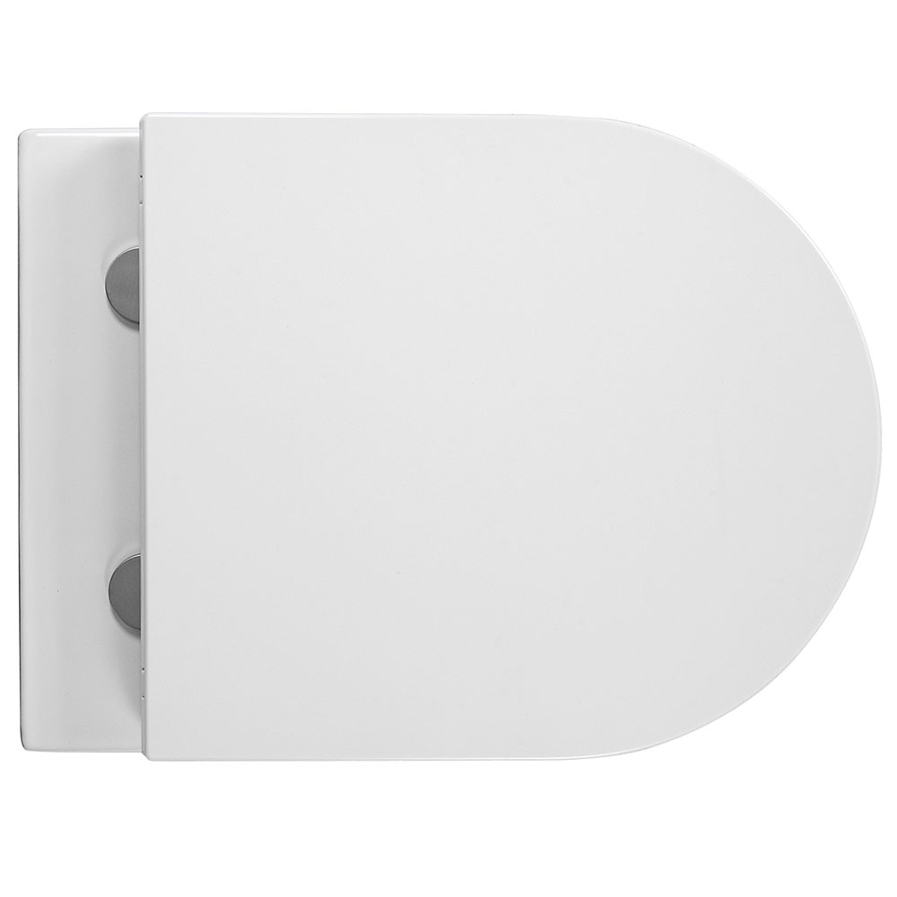 Унитаз подвесной безободковый Aquanet Европа 490x360x320 мм смыв Tornado с сиденьем микролифт AQ1900T-00