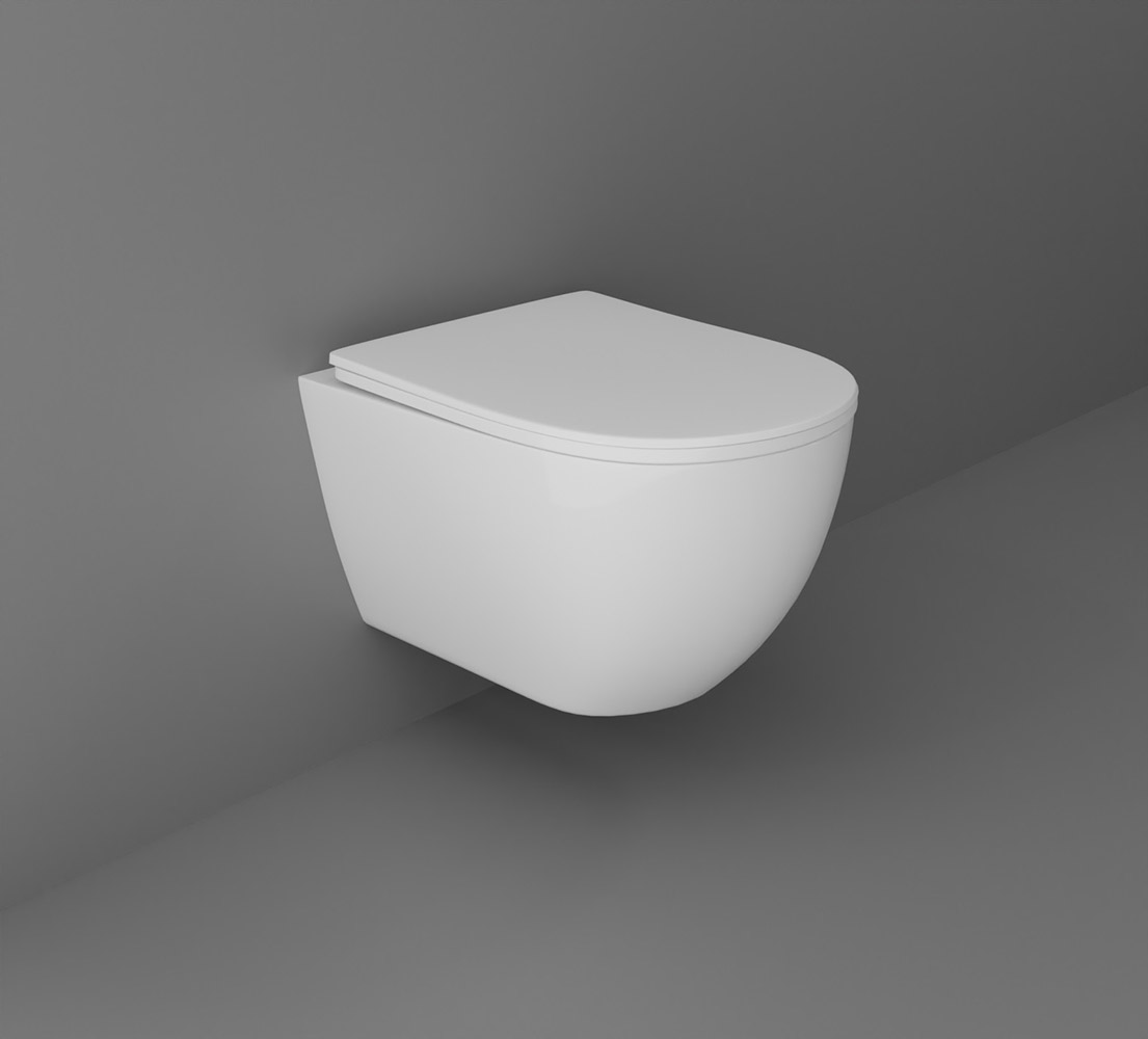 Унитаз подвесной безободковый Aquanet Европа 490x360x320 мм смыв Tornado с сиденьем микролифт AQ1900T-00