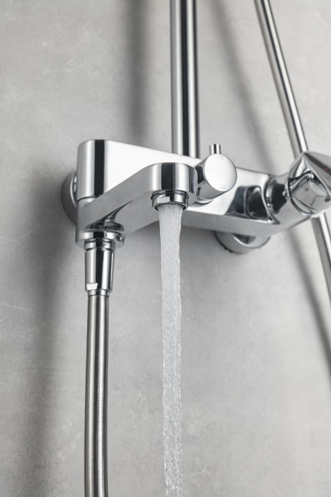 Душевая система со смесителем для ванны Aquanet Вега 3jet 250 мм хром AQ2040CR