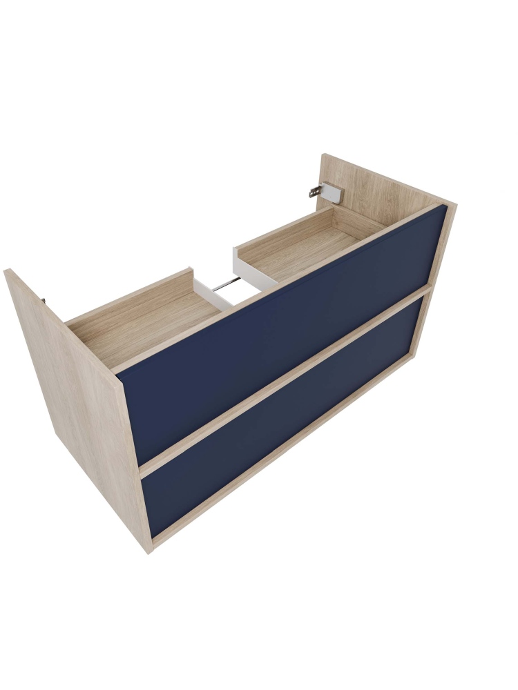 Комплект мебели для ванной AQUATON Либра 100 см тумба с раковиной AQ4100-00 серый матовый/дуб давос AQ66100-DO-MG