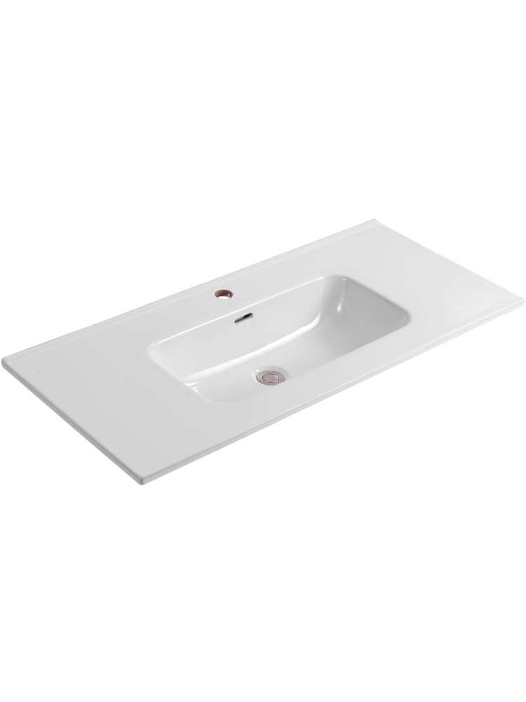 Комплект мебели для ванной AQUATON Либра 100 см тумба с раковиной AQ4100-00 серый матовый/дуб давос AQ66100-DO-MG