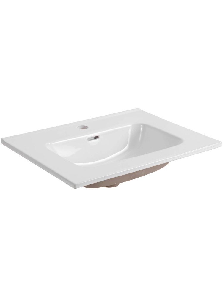 Комплект мебели Aquatek ЛИБРА 60 тумба с раковиной AQ0460-00 2 ящика белый матовый/дуб давос AQ66060-DO-MW