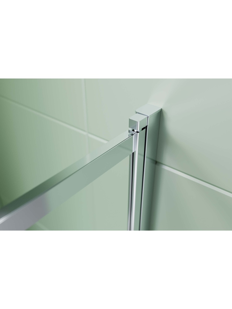 Шторка на ванну Aquanet двухэлементная поворотная 1000x1500 мм хром профиль прозрачное стекло 5 мм AQ.BSS.100.1CH