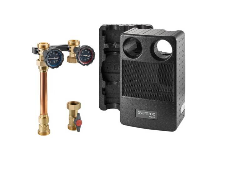 Насосная группа Oventrop Regumat S-180 прямая DN 25 без насоса с шаровым краном 1357020