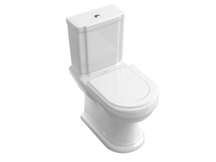 Унитаз напольный Villeroy & Boch Hommage 370x725 мм CeramicPlus альпийский белый 666210R1