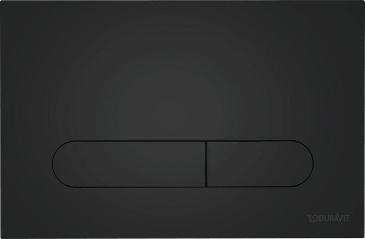 Клавиша смыва Duravit DuraSystem для унитаза 230х150.5 мм черный матовый WD5009031000/WF5100131010