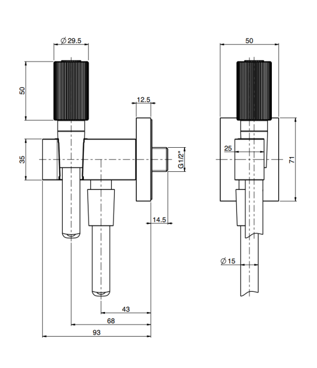 Душевой набор Fima Carlo Frattini Switch ON черный матовый F5975NS