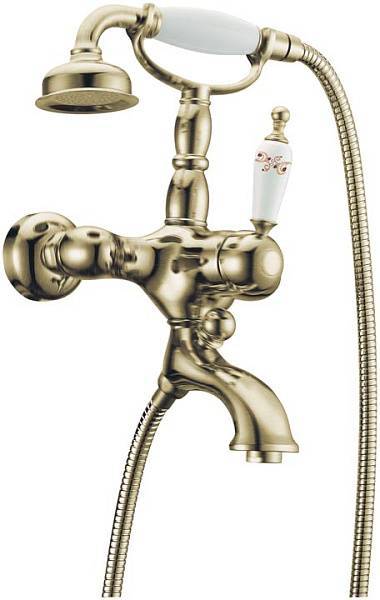 Смеситель для ванны Boheme Provanse Ripresa с душевым комплектом матовая бронза 363