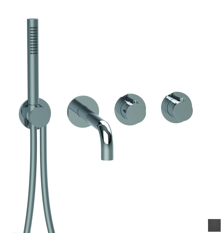 Смеситель для ванны и душа Almar Water Control Modular Absolute Black Brushed PVD E180135AB