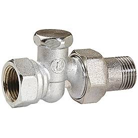 Клапан радиаторный Giacomini R17D2 прямой 1/2 ВН хромированный R17DX003