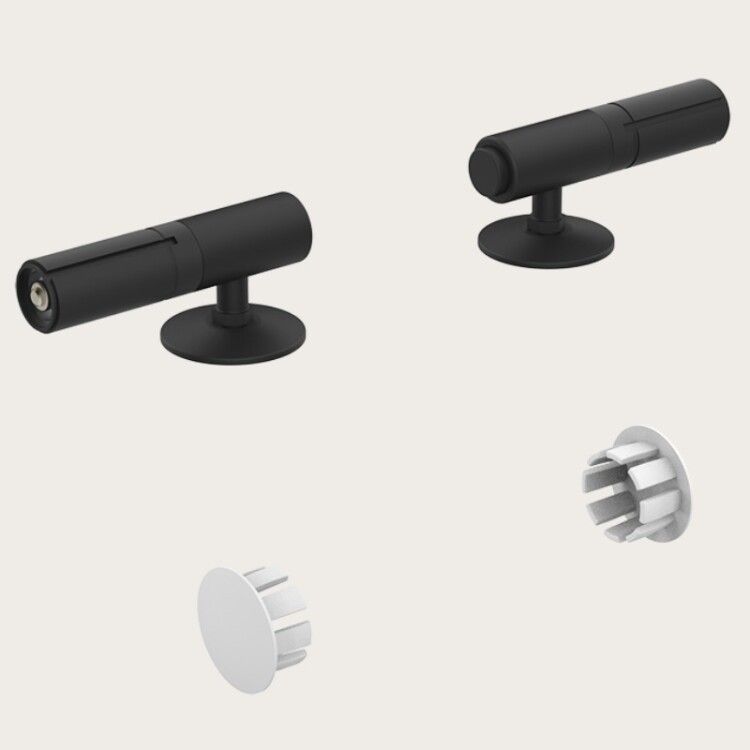 Петли для сиденья унитаза Gessi плавного закрывания чёрный матовый 39184299
