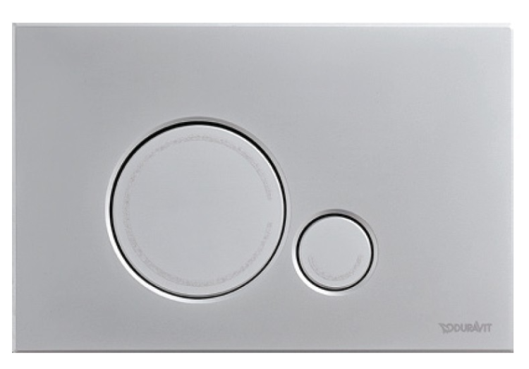 Клавиша смыва Duravit DuraSystem для унитаза 230х150.5 мм хром матовый WD50100MC000/WF5120031010