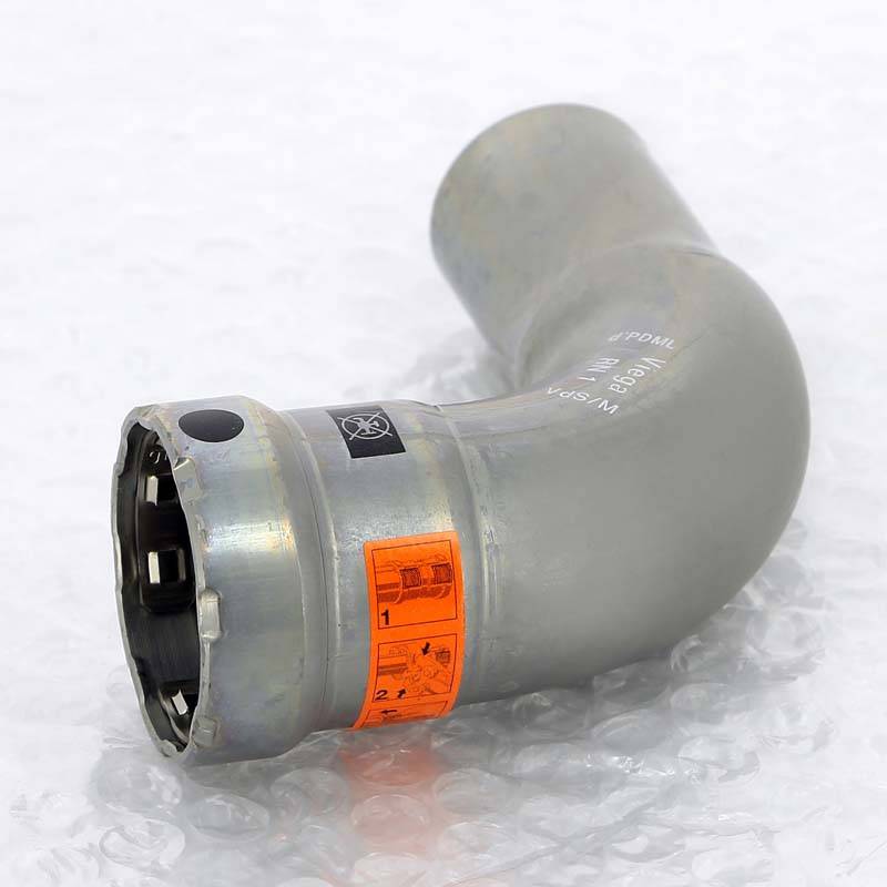 Отвод однораструбный 90° Viega Megapress пресс оцинкованная сталь 1 694654