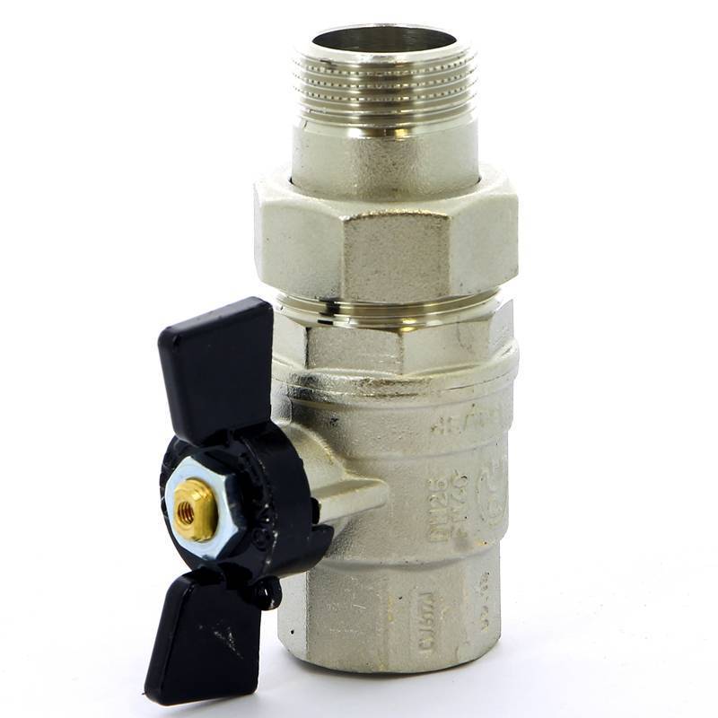 Кран шаровой Bugatti Oregon 1 НВ со сгоном бабочка 03220037