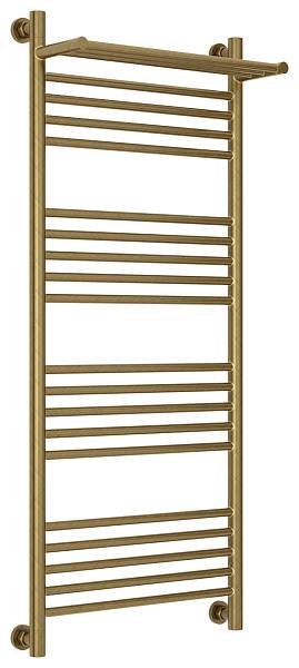 Полотенцесушитель водяной Сунержа Богема+ с 1 полкой 500x1200 мм состаренная бронза 05-0223-1250