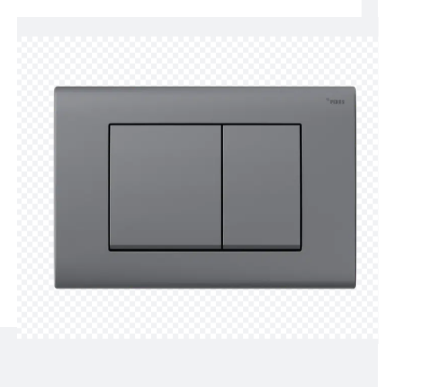 Панель смыва, РЕХАУ, NOVA QUAD 001, для унитаза, шгв 245-11.7-165, с прямоугольными клавишами, пластик, цвет-графит матовый