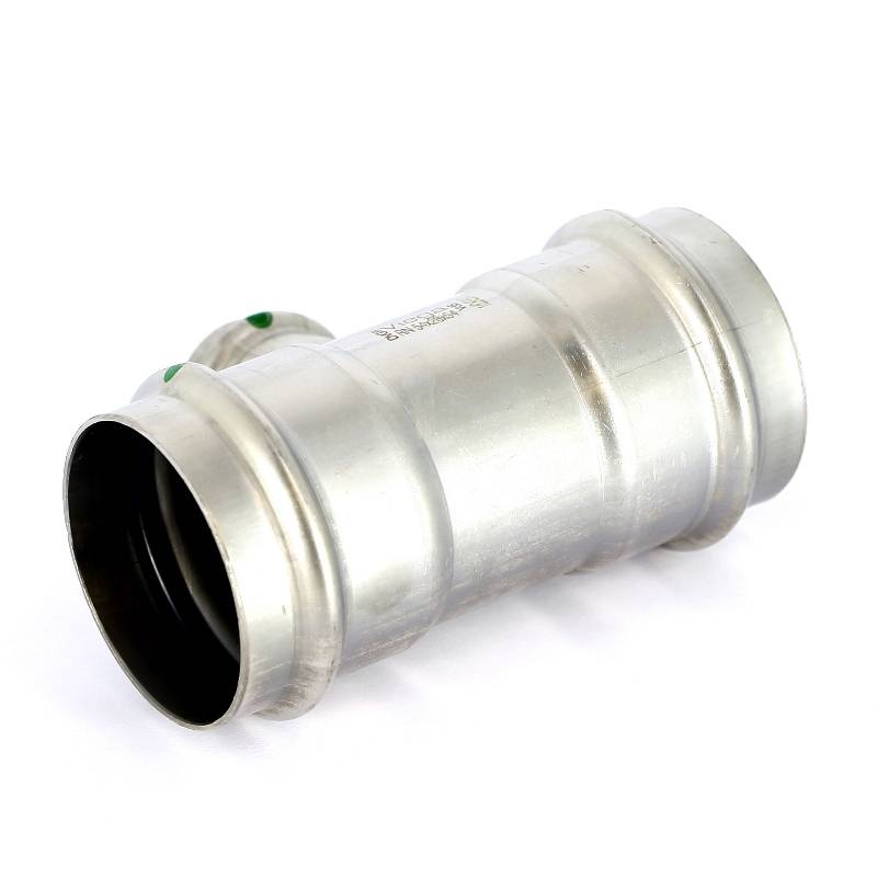 Тройник пресс нержавеющая сталь Viega Sanpress Inox 54х28х54 мм 436056