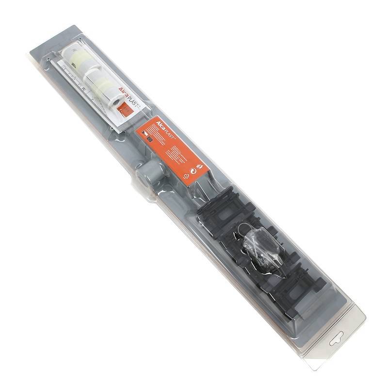 Душевой лоток Alca APZ10 Simple 850 мм с решеткой нержавеющая сталь AG100401850