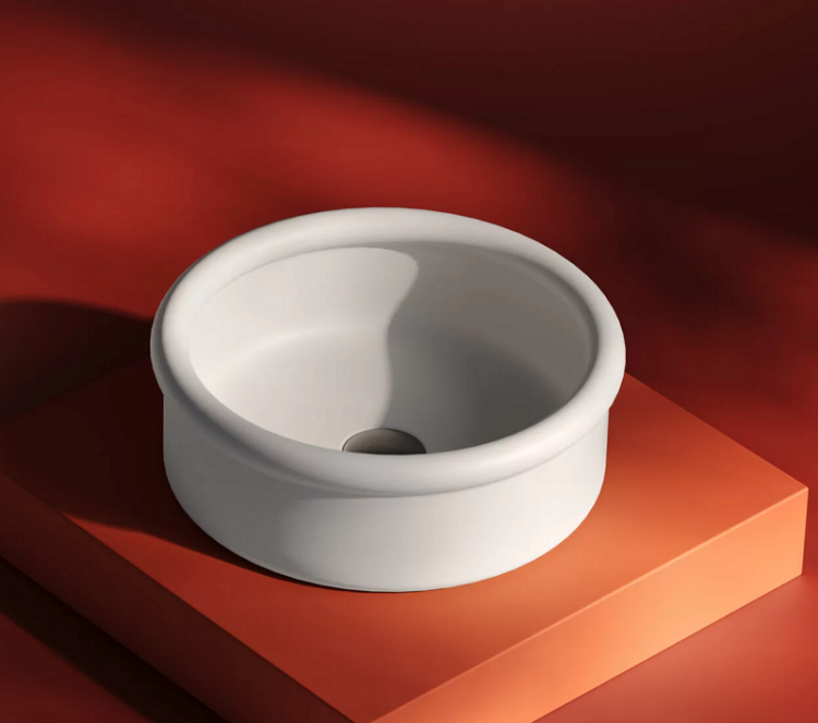 Раковина накладная Artceram Brera 430x430x150 мм белый матовый BRL001 05 00