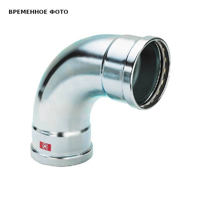 Отвод 90° Viega Prestabo пресс-пресс 108 мм оцинкованная сталь 597597