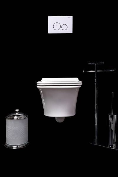 Унитаз подвесной Boheme Mirage 37х51 см белый 965-W